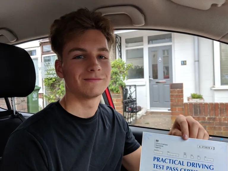 Well done Samuel on passing after driving lessons Portsmouth — Learn To