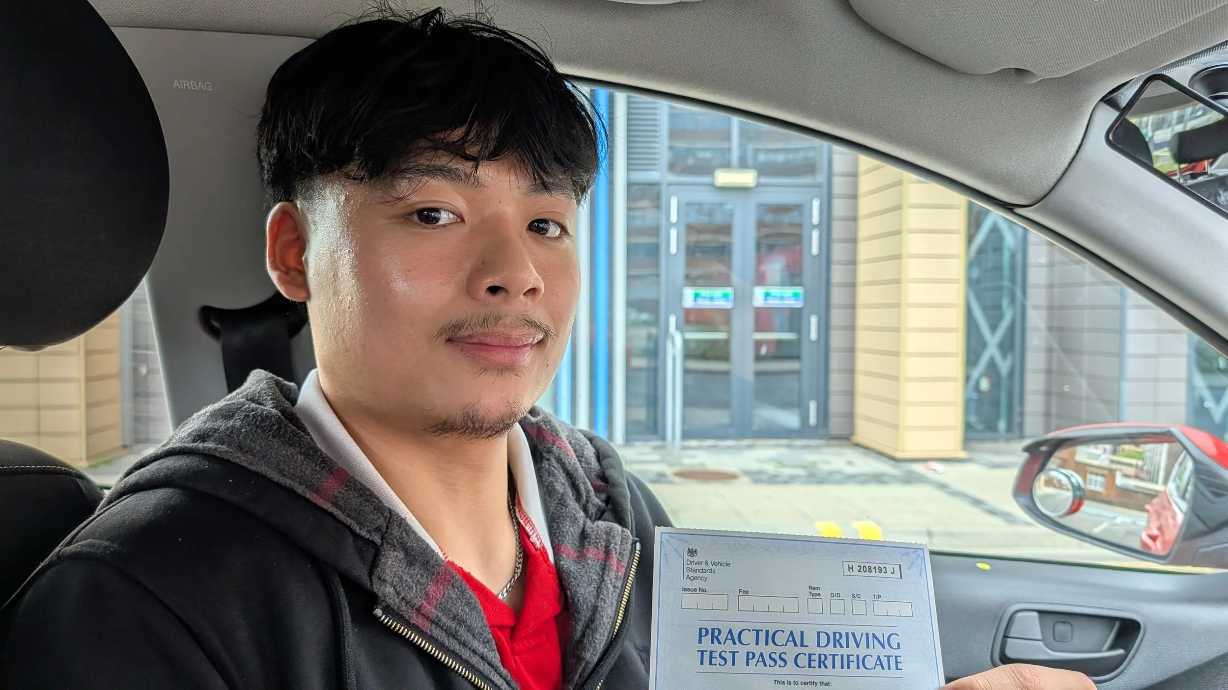 Daniel Passes first time with Alpha driving school