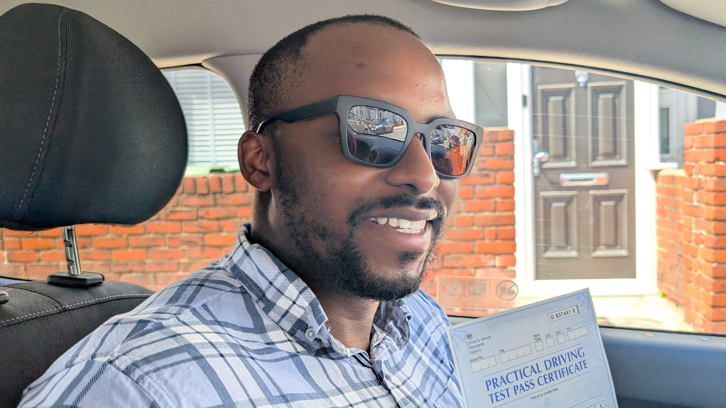 Congratulations Sib on Passing Your Driving Test With Alpha Driving School