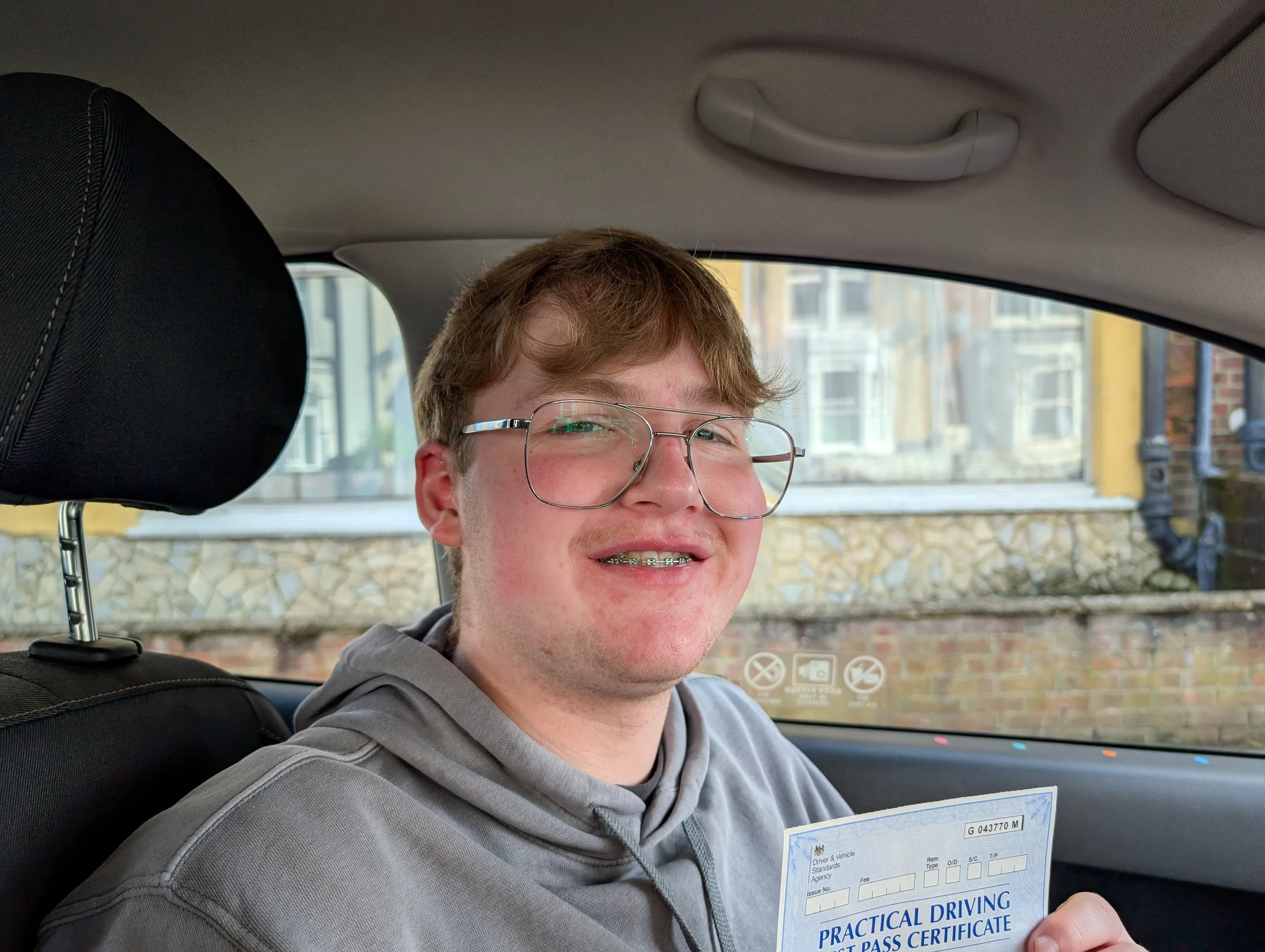 Rylee passes first time with Alpha Driving School