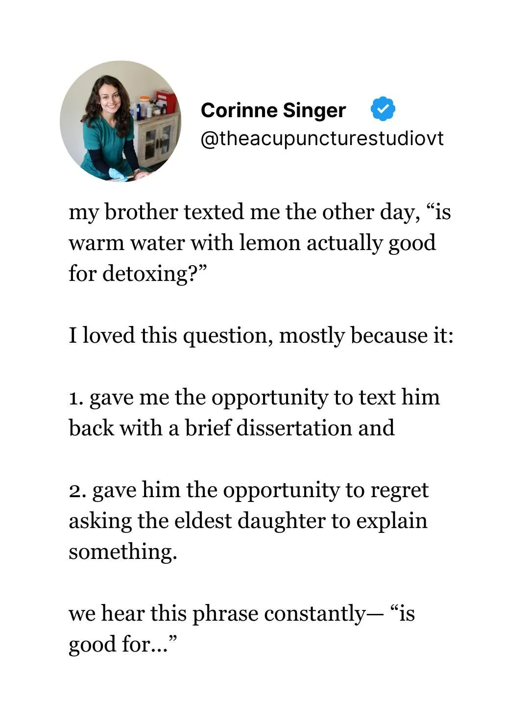 🧐 Why is everything now allegedly either "good for" or "not good for" us?

We are missing context! Constantly!

Okay, let's be bad. 😈 

What are your favorite things that are allegedly "not good for you"?

Life is shor