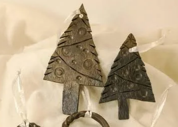 forged christmas ornaments