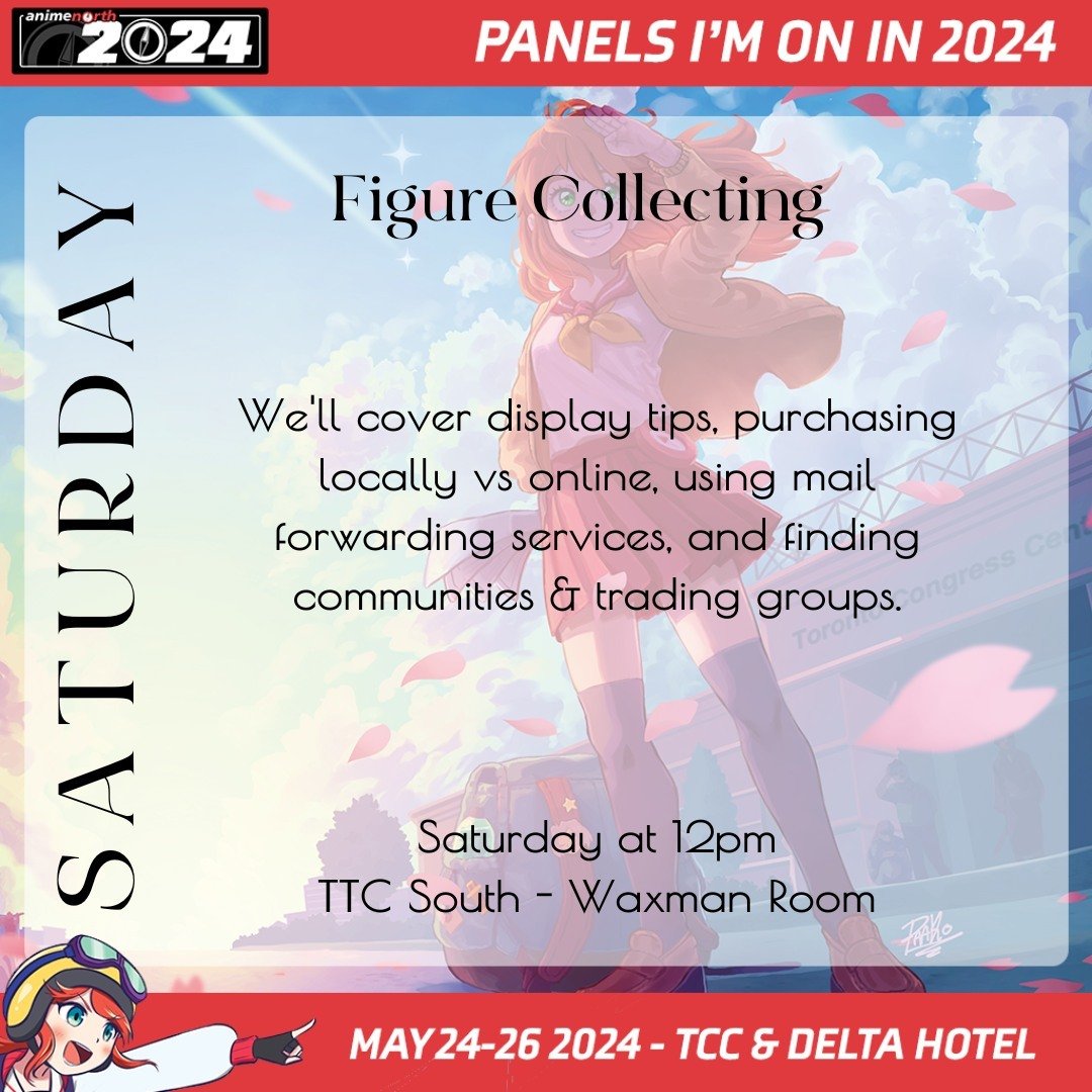 Saturday Cosplay and Panels I'm speaking on at #animenorth2024