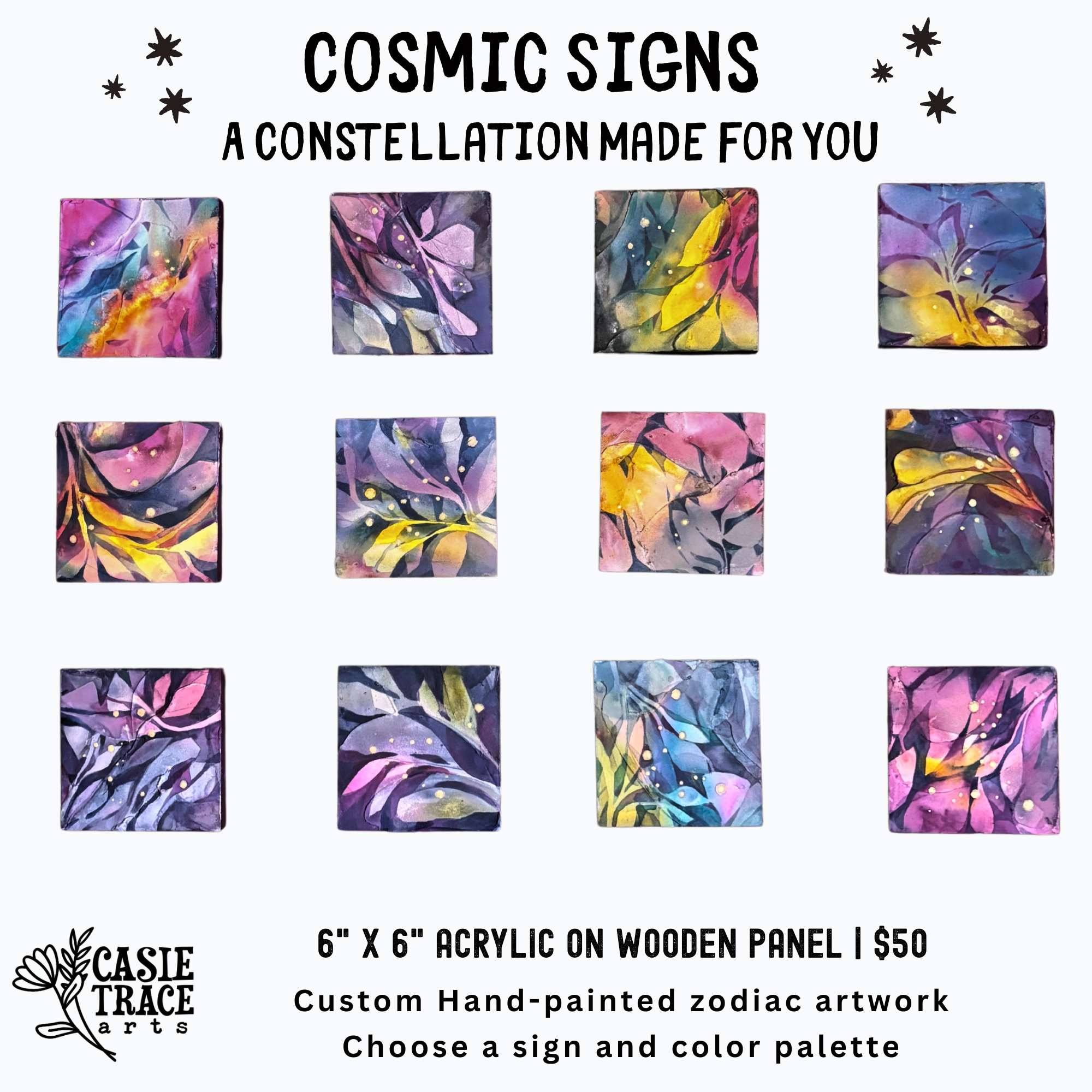 Custom Cosmic Sign Painting