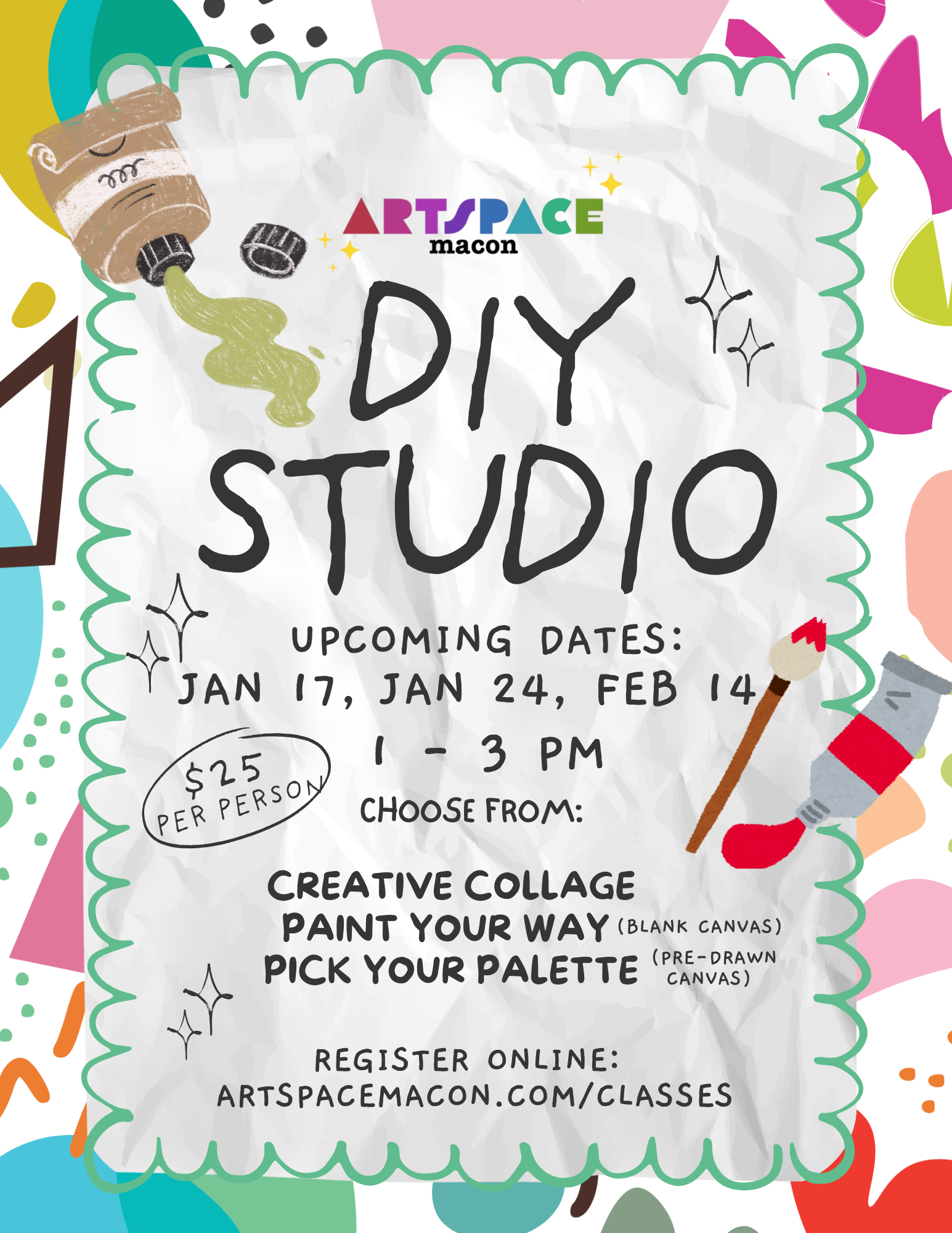 DIY Studio, Saturdays in December (1 -3PM)