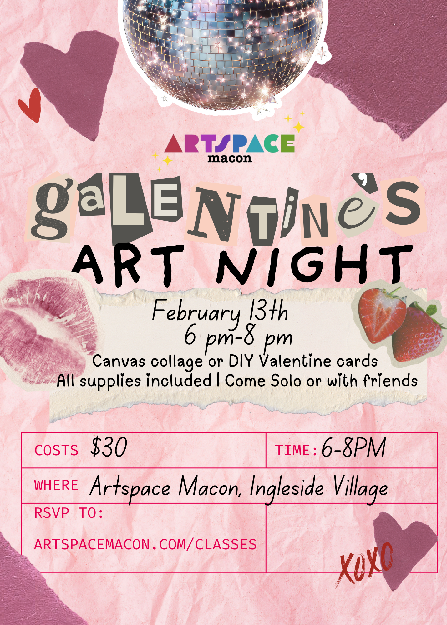 Galentine's Art Night (Fri, Feb 13 6-8PM)