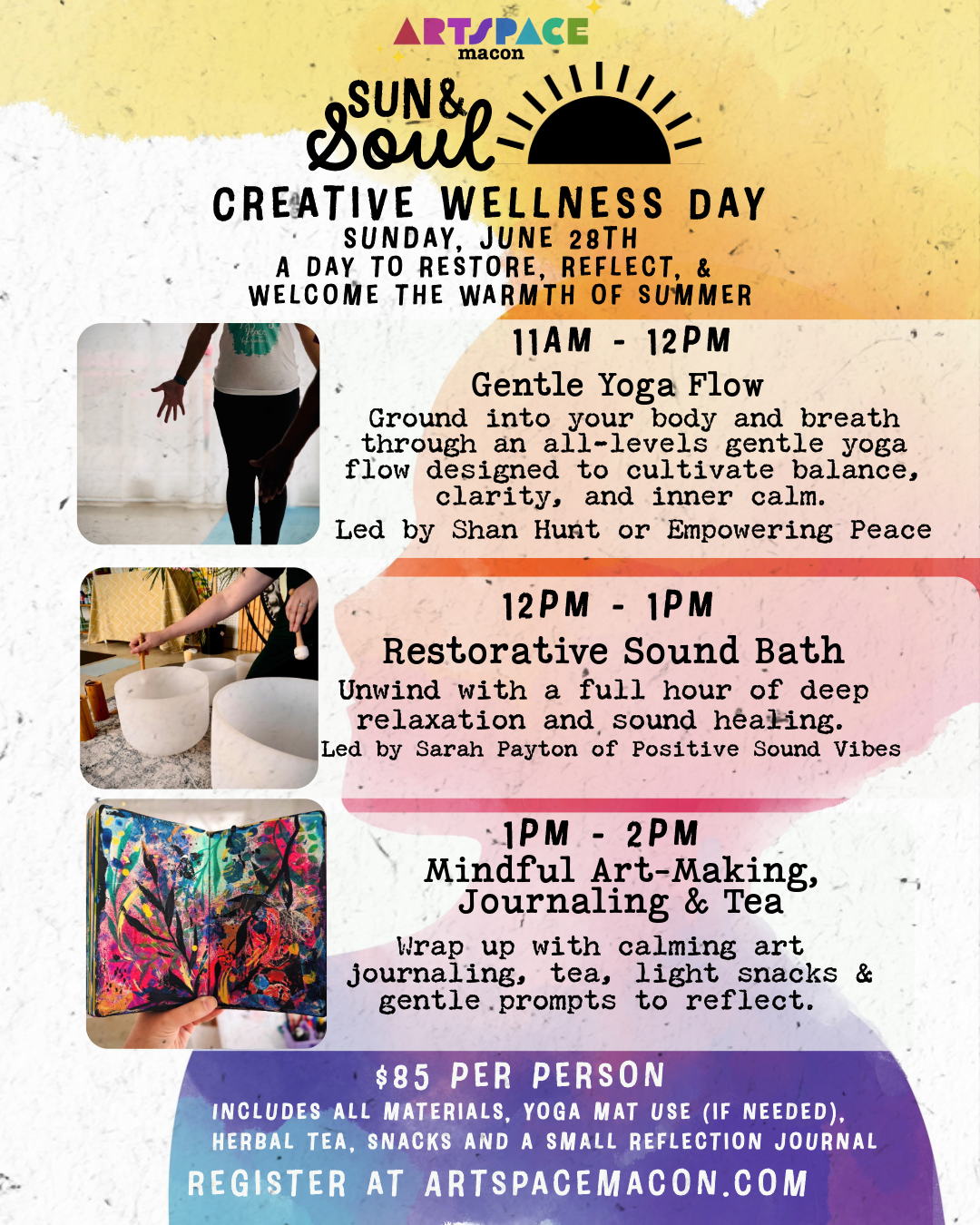 Sun & Soul:Creative Wellness Day (6/ 28 11am - 2pm )