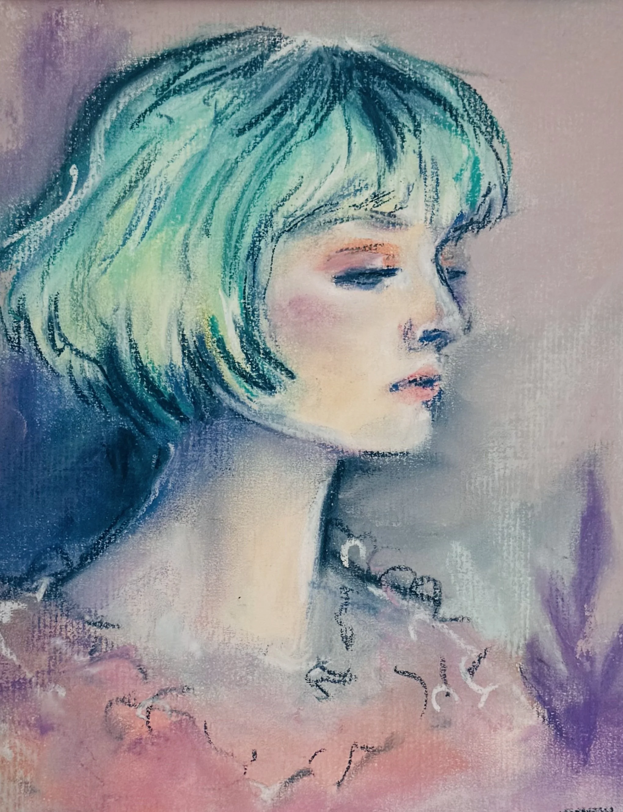 blue hair
