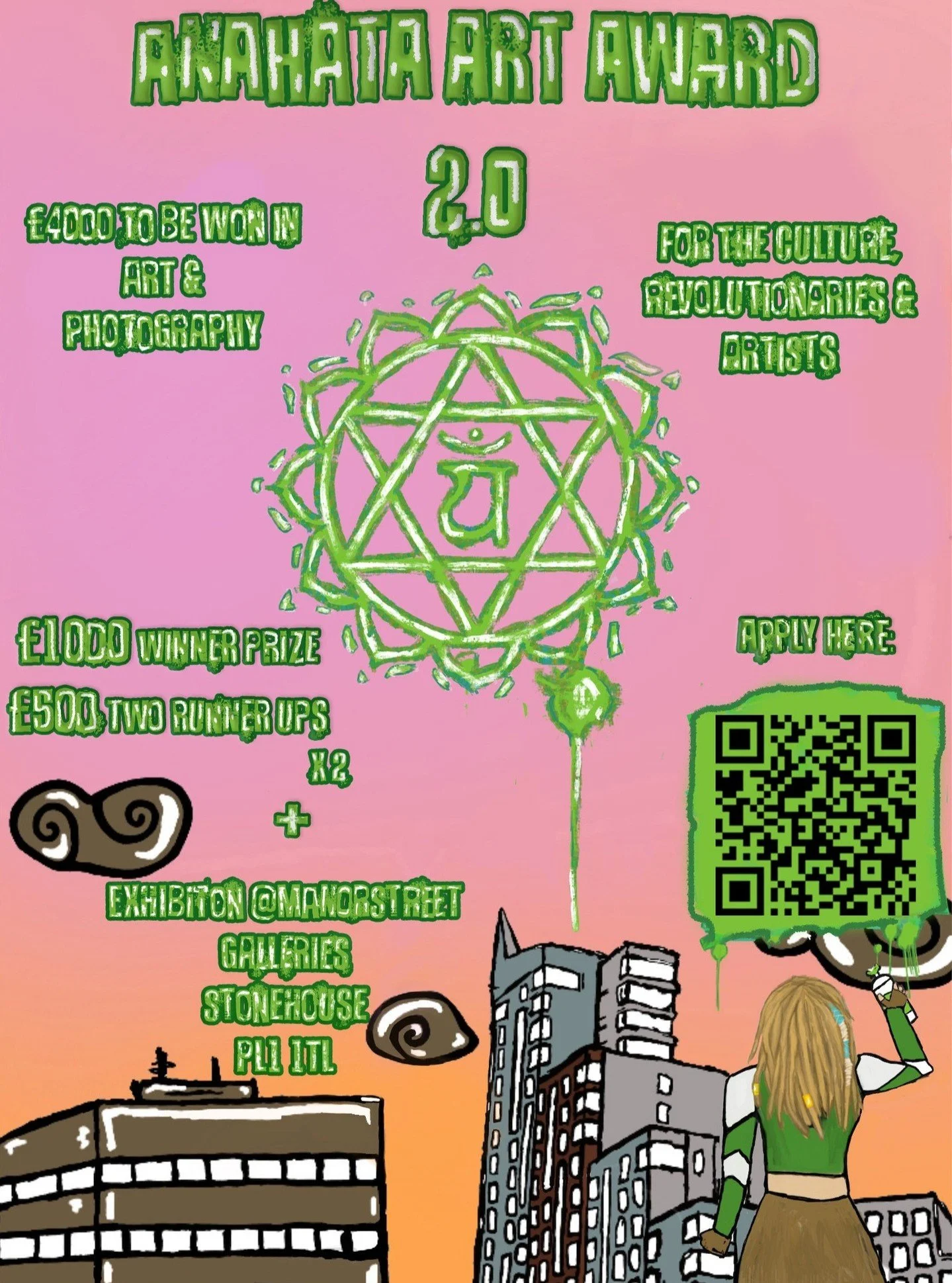 Applications are now open for the &quot;Anahata Art Award 2.0&quot; save the dates. Free entry, Exhibition &amp; cash prizes. Photography &amp; art! @_cafe_momus_ on the 6th of march.
For the culture. Be there or be square!
Link in bio or scan qr cod