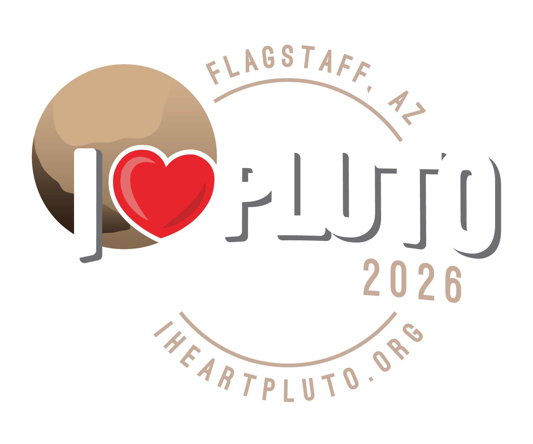 I Heart Pluto Festival logo by the Lowell Observatory in Flagstaff, Arizona