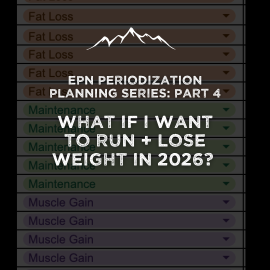 What if i want to run + lose weight in 2026?