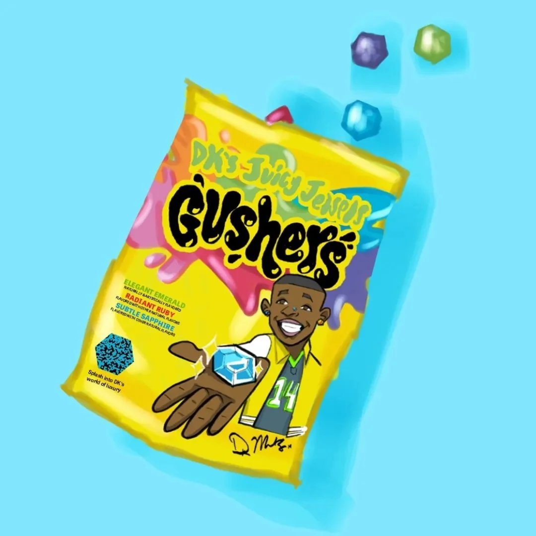 💎Concept Work💎
Inspired by his sophisticated style and vibrant love of gummy candy, we paired Gushers x Louis Vuitton to give @dk14 the gummy candy collaboration he's always dreamed of: Le Gushi&eacute;r de DK by Louis Vuitton. 

This tasteful coll