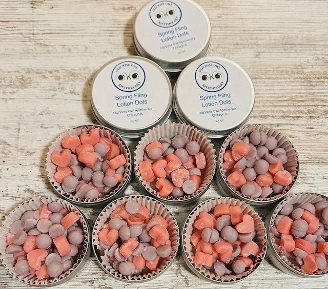 Spring Fling Solid Lotion Dots      (Lilac and Sea Salt Orchid)
