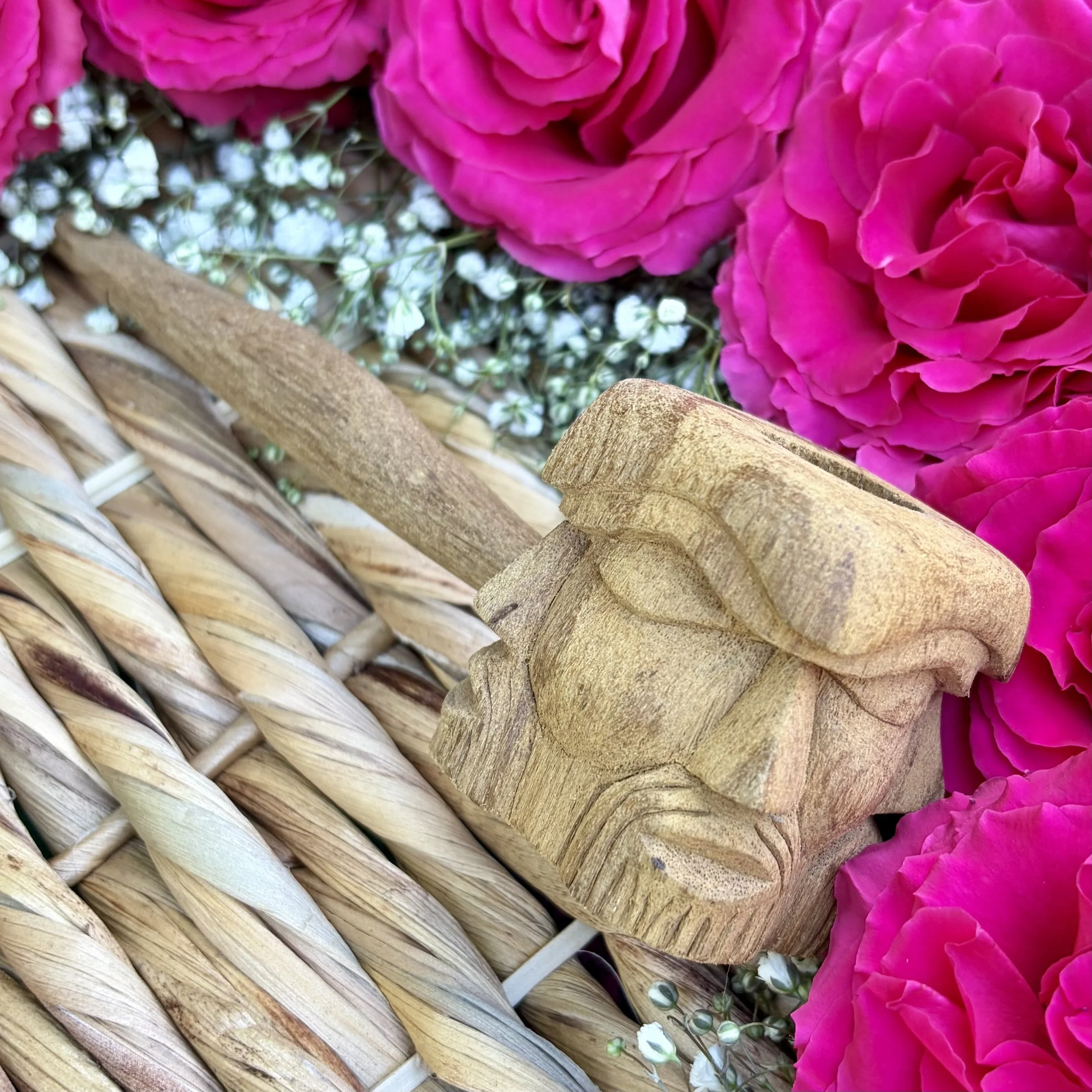 Sacred Wood Shipibo Tobacco Pipe - One of a kind, rare and limited - Spirit of the Jungle