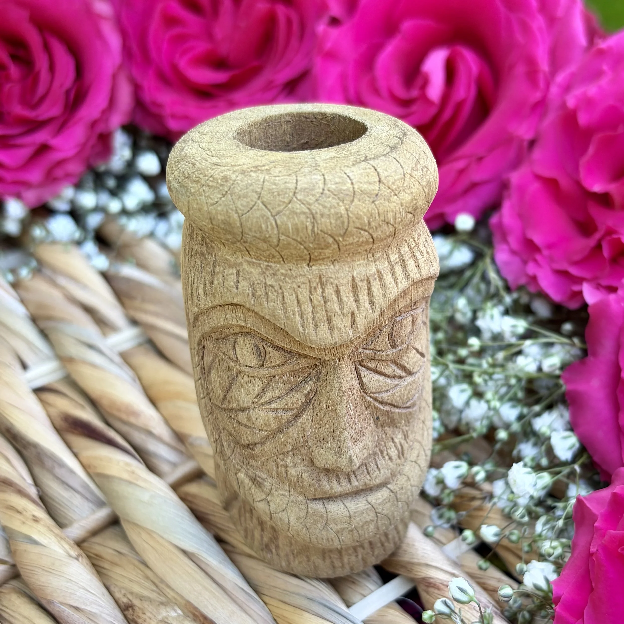 Sacred Wood Shipibo Tobacco Pipe - One of a kind, rare and limited - Spirit of the Jungle