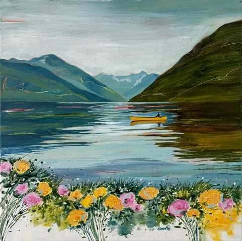 This Magic Moment - 24"X24" framed (Chilliwack Lake, BC)