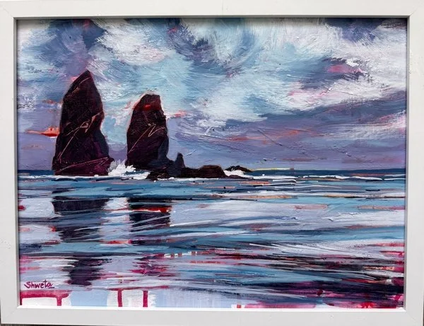 Salt & Sky 12"X16" (Cannon beach, OR)