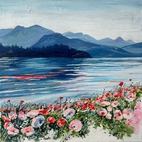 Tales of the Heart - 24"X24" framed (Anvil Island, BC)