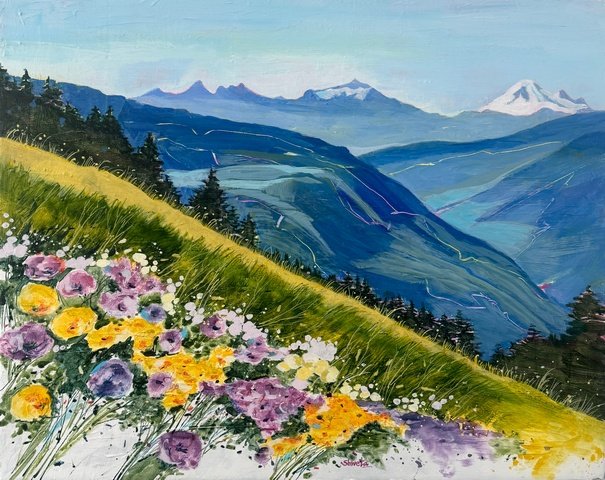 Love Grows Wild - 24"X30" framed (Cheam Peak Trail, BC)