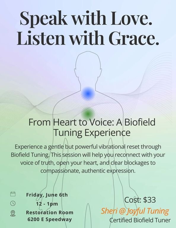 From Heart to Voice: A Biofield Tuning Experience
