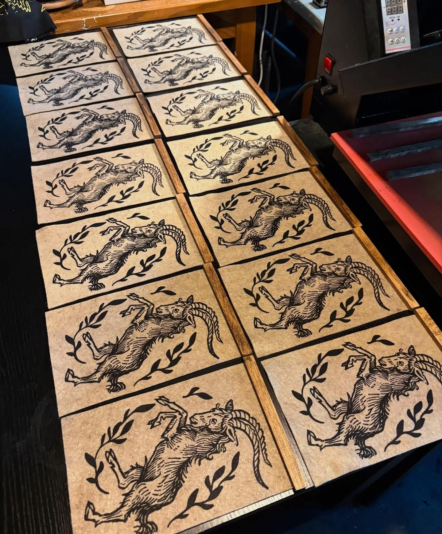 Dancing Goat banners I made for @odditiesandcuriositiesexpo in Baltimore this weekend! Come out and see me east coast folks!