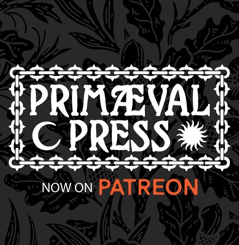 Very excited to announce that Primaeval Press is now on @patreon! You can sign up for a few different tiers and get items directly from my studio into your mailbox every month. This first month I will be offering my popular Dancing Goat design, not o