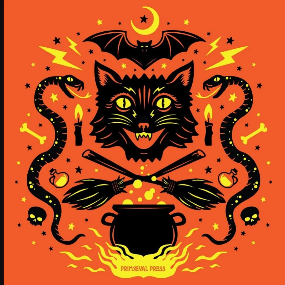 Here is my design this month for my Patreon, pledge by Sept 30th to get this next month as a tee or patch! I also have a poll going on with what color way I should print. Follow the link in my bio ✨