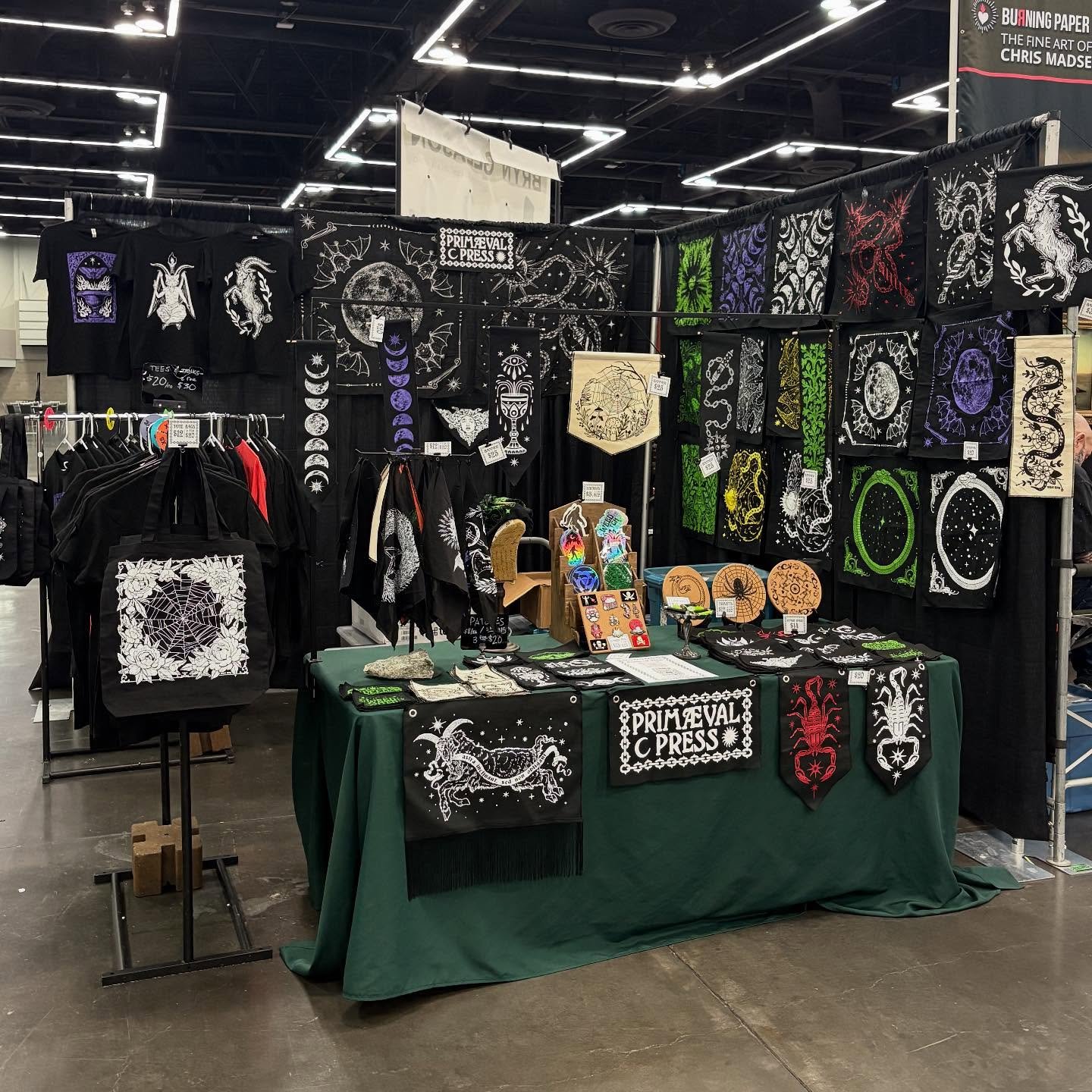 All set up for @odditiesandcuriositiesexpo today in PDX! Here til 6pm today and 10-4pm tomorrow!