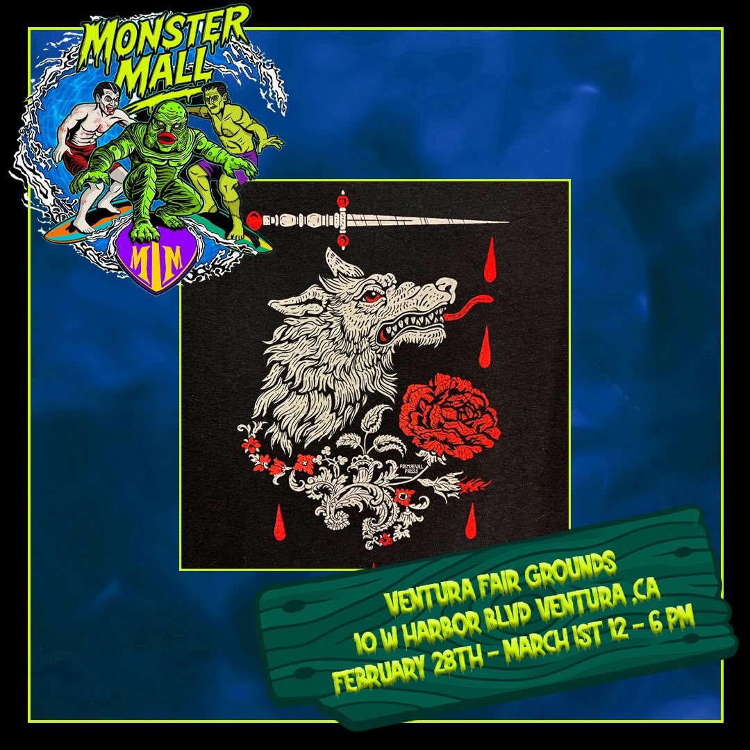SO excited for this weekend&rsquo;s @shopmonstermall! So many amazing vendors and Ventura is always a good time! 

I will have some of this new design on tees there, come snag one and hang! ✨