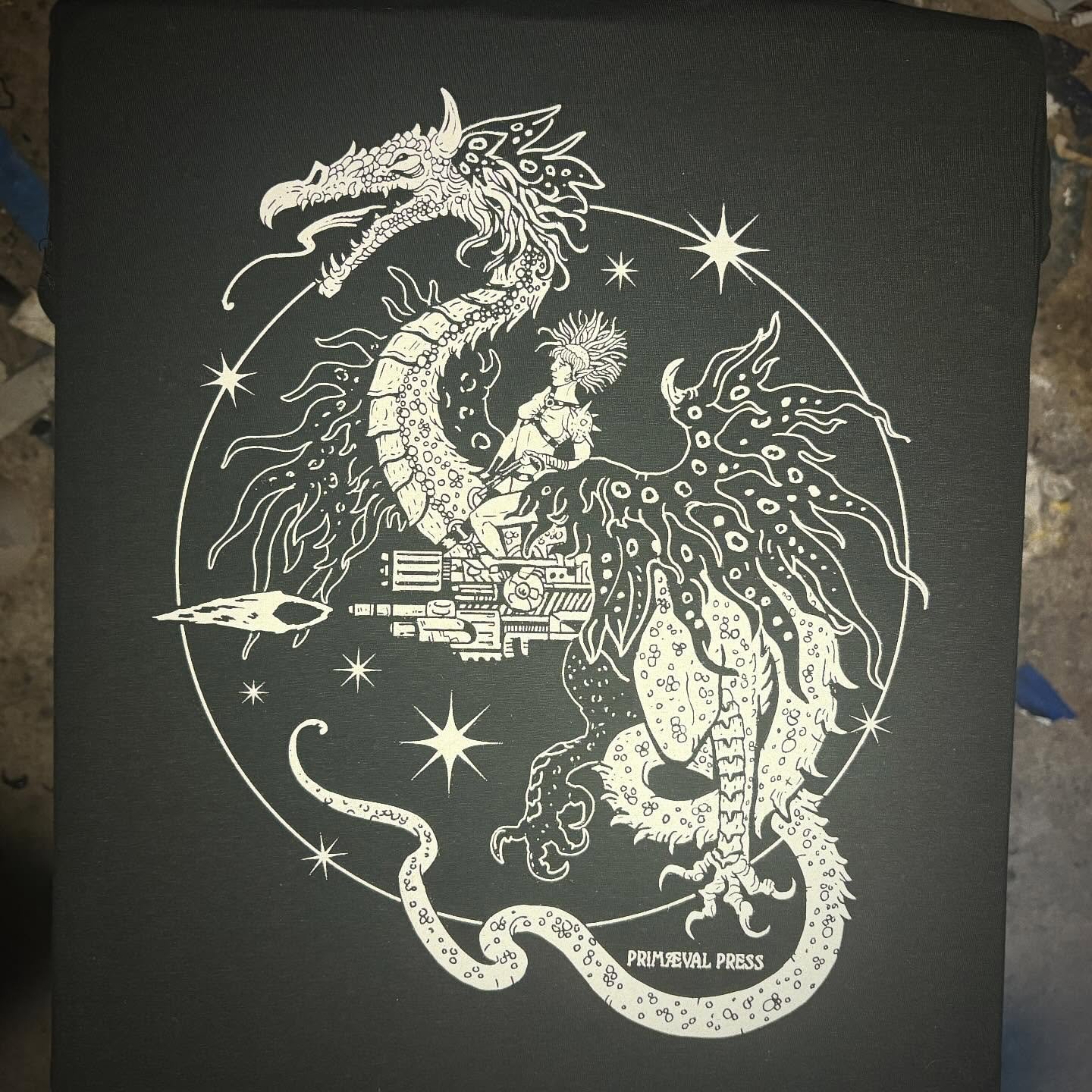 WOW Seattle, you were out in full force this weekend and both @punkrockfleamarketseattle and @faefest.seattle were super crazy in the best way! Now to add to the craziness I&rsquo;m in the studio all day printing tees for @adepticon this week. See yo