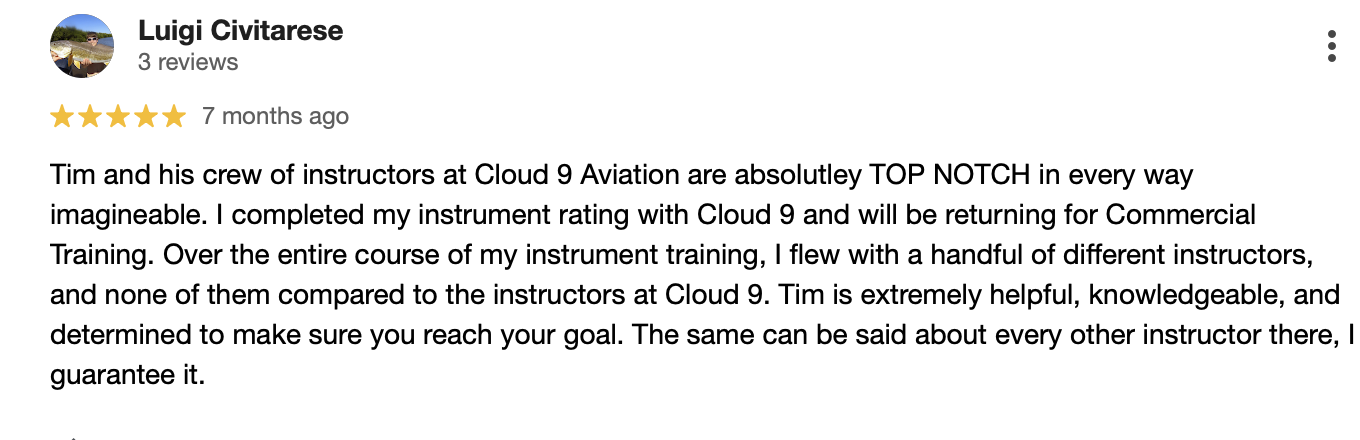 Cloud 9 Aviation - Training & Rentals in Washington, PA