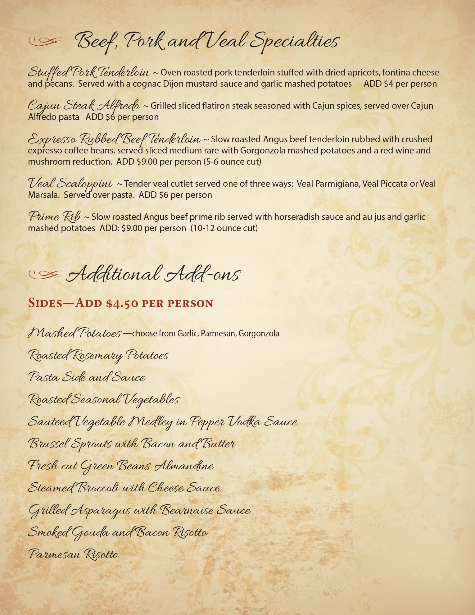 Hurst Menu Catering Menu — Italianni's Hurst