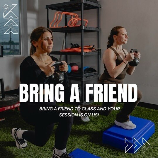 🚨PROMO ALERT🚨 

For a limited time, bring a friend to one of our group sessions and you get a FREE CLASS! 

It&rsquo;s our gift to YOU for helping us get @Kinect&rsquo;s name out there as we get things rolling 🎁 🤝🩶

Send this to a friend and we&