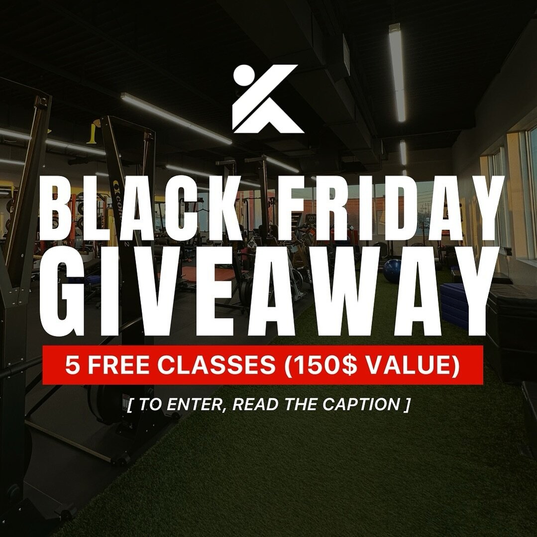 🚨KINECT GIVEAWAY🚨  This Black Friday, we&rsquo;re giving you a chance to win 5 FREE CLASSES (150$ value) 🫨🫨
All you gotta do is:  1️⃣ Follow our page @kinectmtl 2️⃣ Tag 2 friends you&rsquo;d love to work out with (every additional tag = an additi