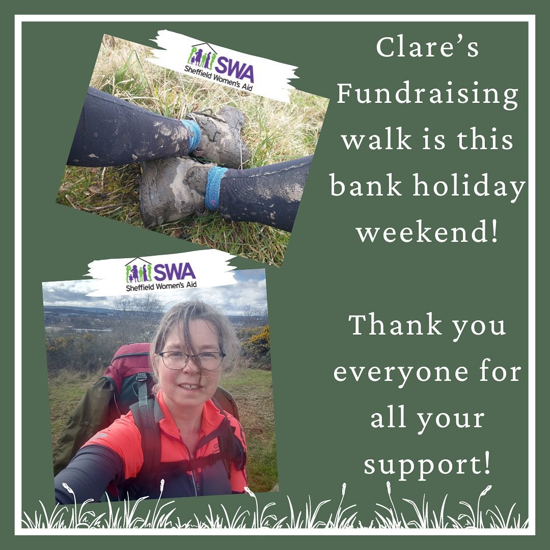 Clare has been training hard for her 50th birthday celebration walk to raise money for Sheffield Women&rsquo;s Aid! 

This weekend she sets out on a 48.25 mile round walk through the Peak District and Sheffield. 

We wish Clare the best of luck and w