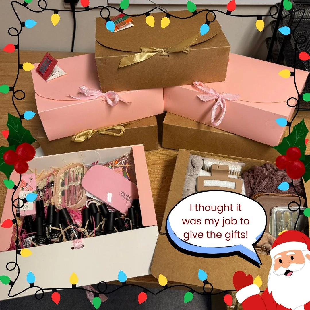 A huge thank you to our former resident and constant champion @cake.lady_  and her friends Steph and Andy for their wonderful and thoughtful donations to the women living in our refuges. 

Thank you for helping to make this festive season just a litt
