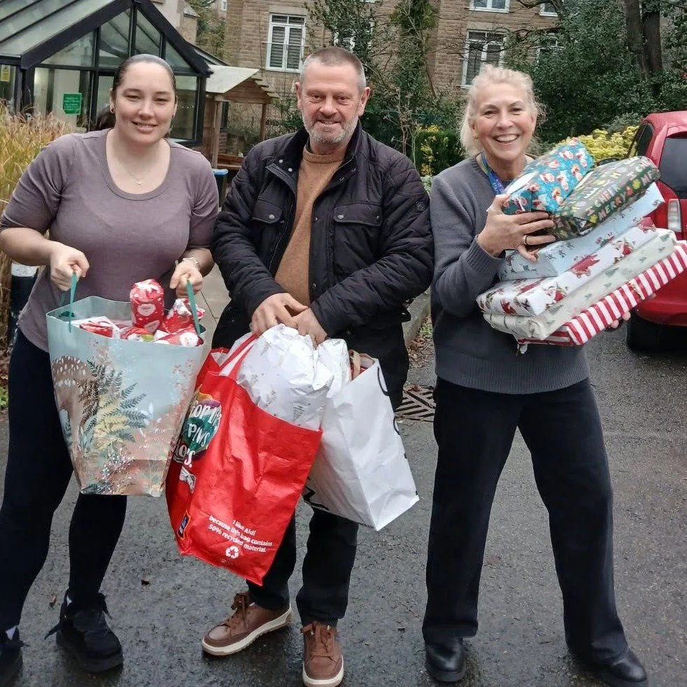 We're sending thanks to @abbeydalegolfclub1895 who are always so kind to us and a special thanks to Nigel for playing the part of Santa's helper and dropping off these wonderful presents for our residents (just in time for our holiday party!). 

The 