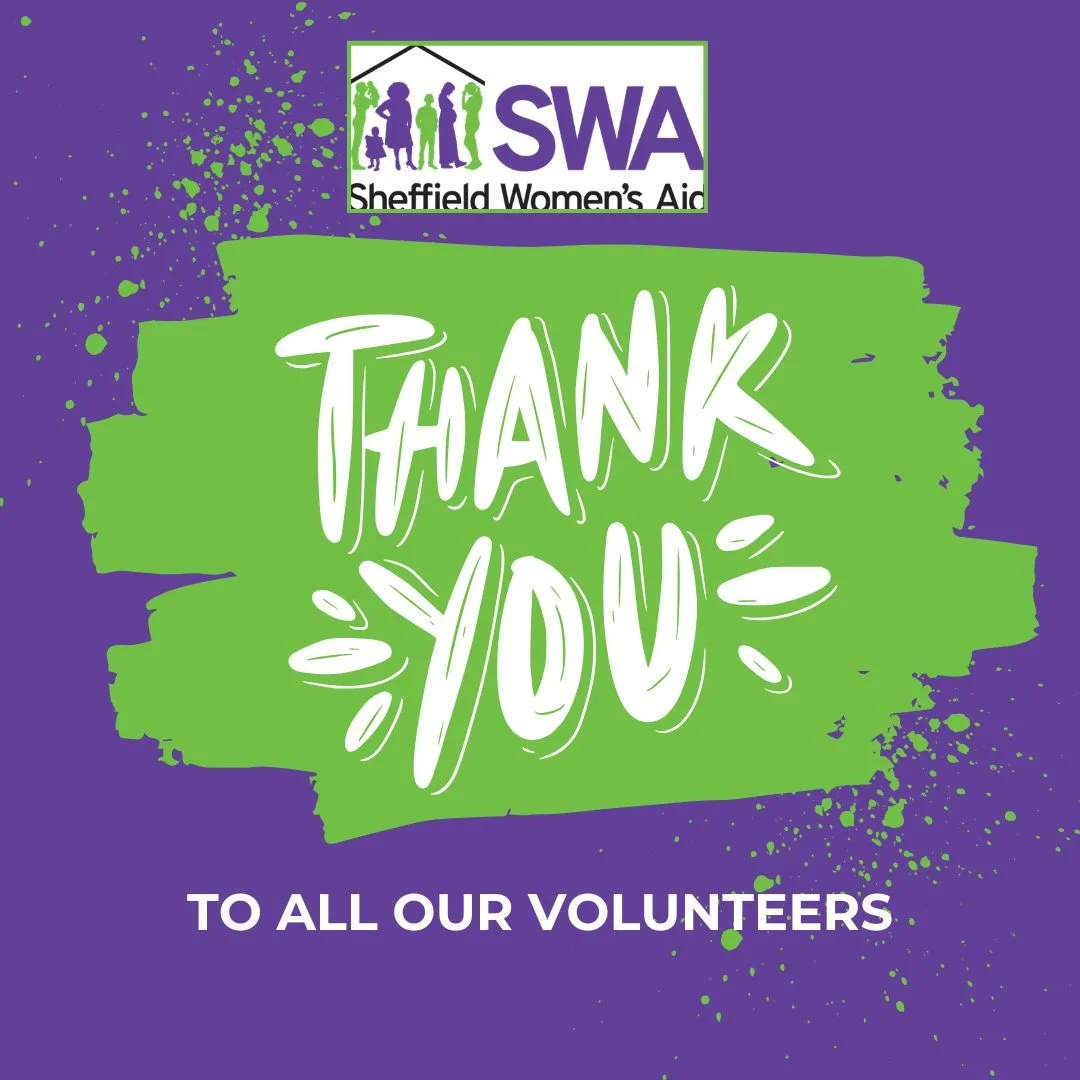 💜A huge thank you to all of our volunteers, co-production team and our board of trustees for donating their time, energy and expertise to helping Sheffield Women's Aid. 💚

You help us to make a real impact in the lives of women and children experie