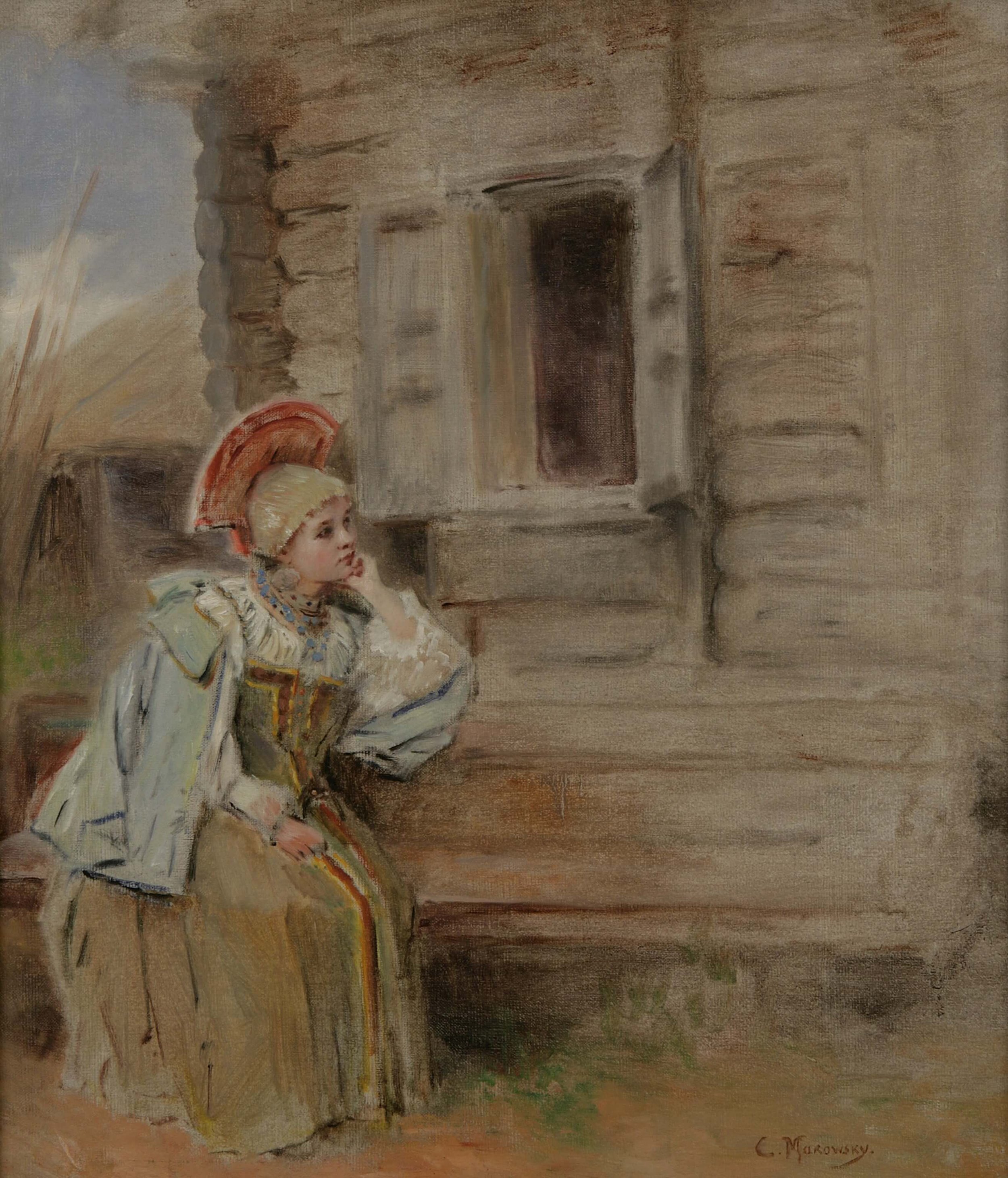 Makovsky Constantin, Boyrina, oil on canvas, 65 x 54 cm. (26 x 21.6 in.).jpg