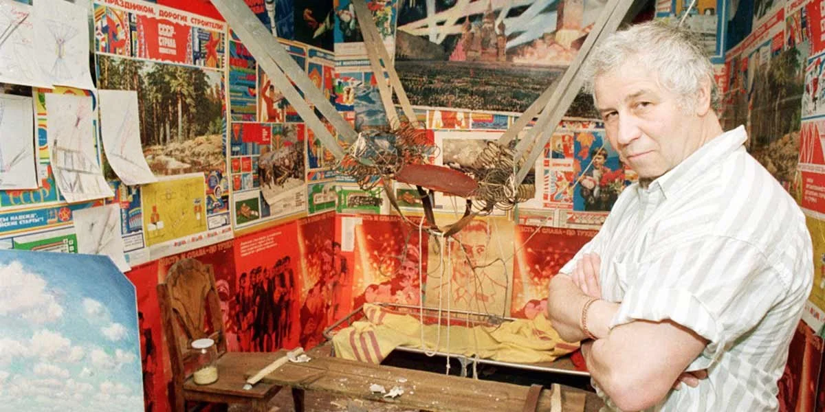 color photograph of the artist Ilya Kabakov
