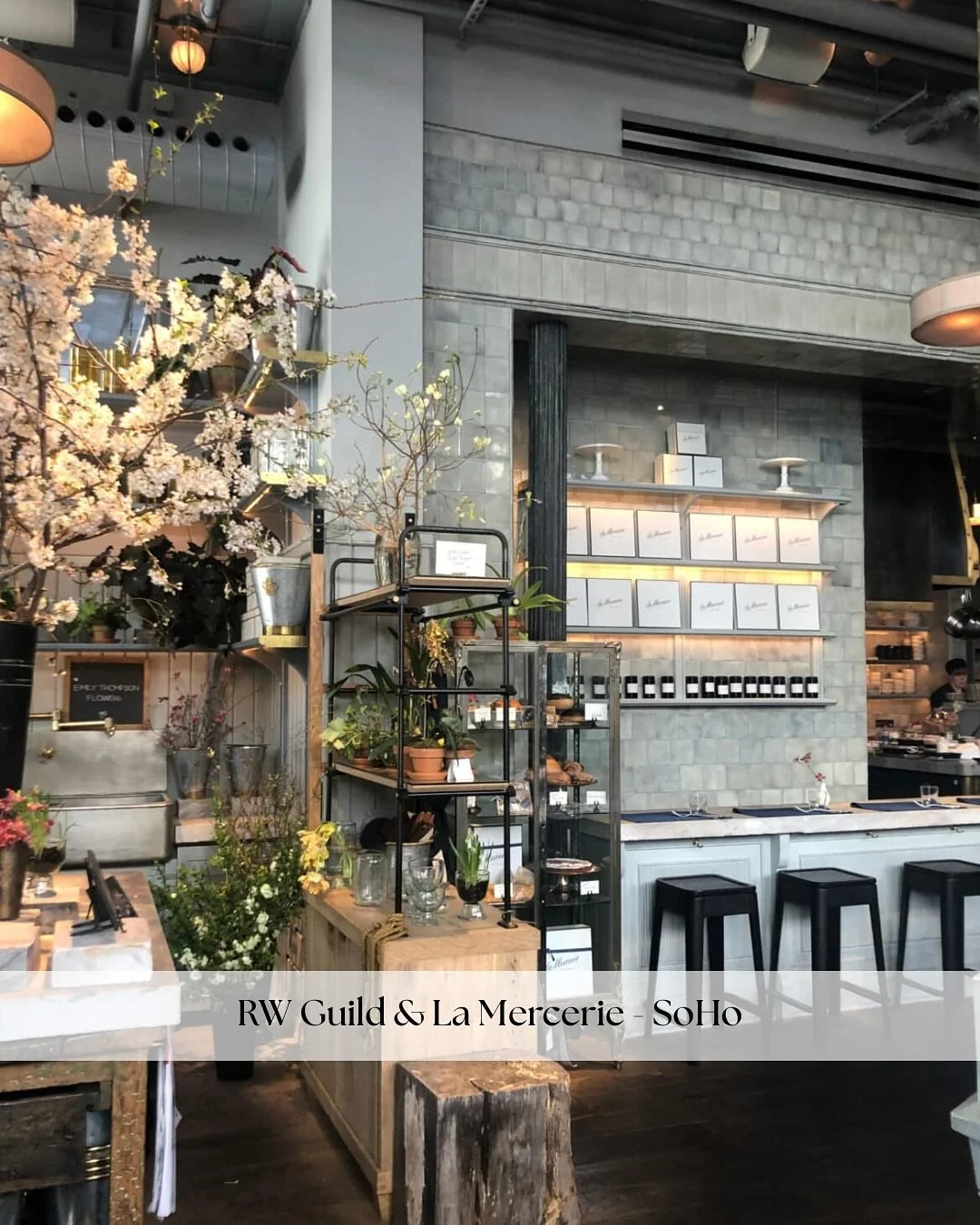 Brittany’s curated guide to must-visit New York spots, where elevated dining meets exceptional design.
From the romantic charm of La Mercerie and the refined rooftop at RH, to the artisanal charm of Il Buco Vita and the sculptural beauty of Ma