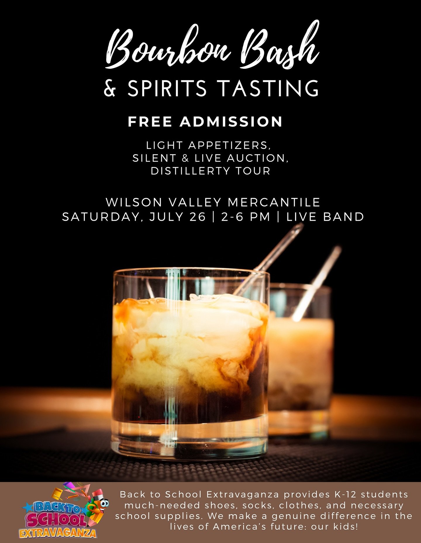 Back to School Bourbon Bash at Wilson Valley Mercantile | July 26 Event