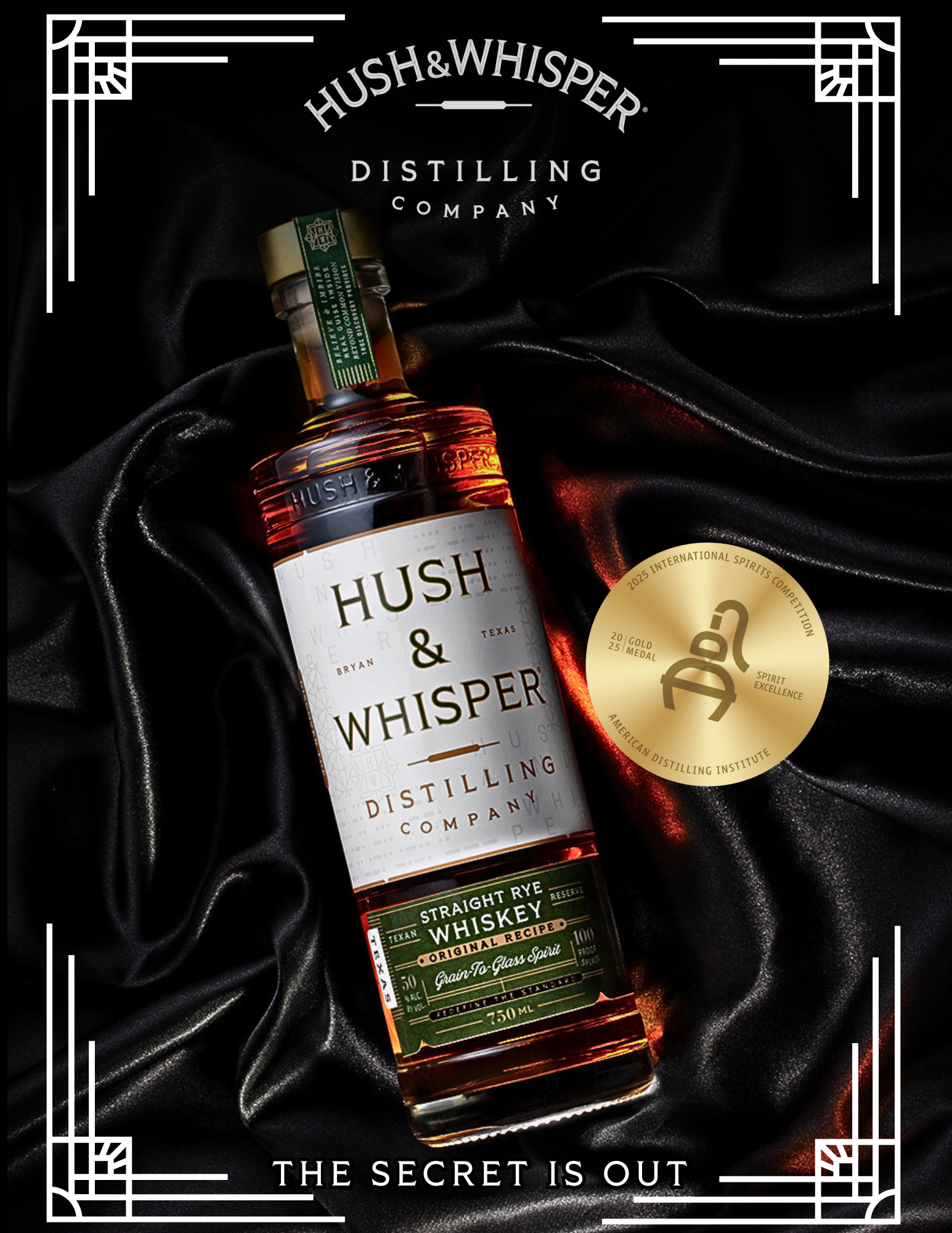 First Straight Rye Release at Hush & Whisper Distilling Co. – Bryan, TX – September 18, 2025