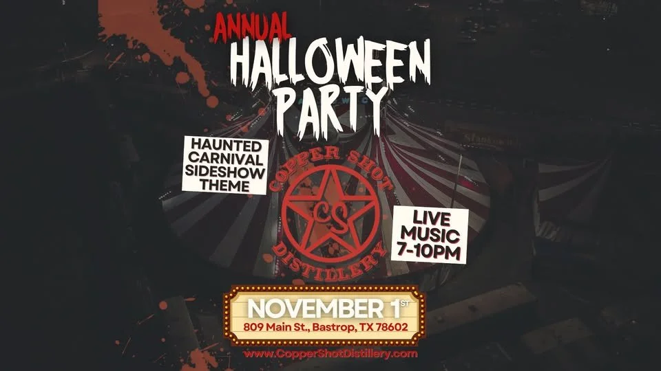 Copper Shot Distillery Annual Halloween Party in Bastrop