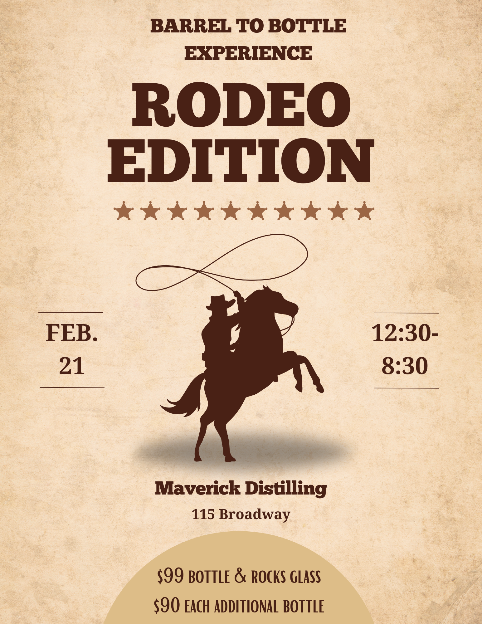 Bottle Your Own Barrel Proof Rodeo Bourbon at Maverick Distilling | San Antonio TX