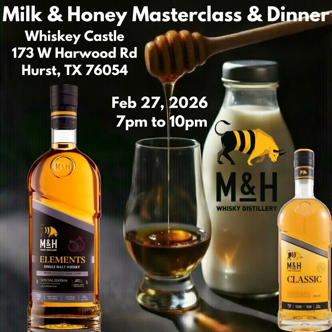 Milk & Honey Masterclass & Mediterranean Dinner at Whiskey Castle | Hurst, TX