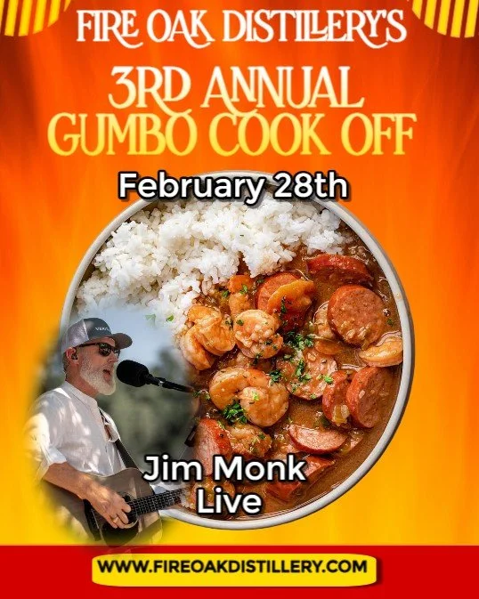 Fire Oak Distillery Gumbo Cook-Off & Live Music | Feb 28, 2026