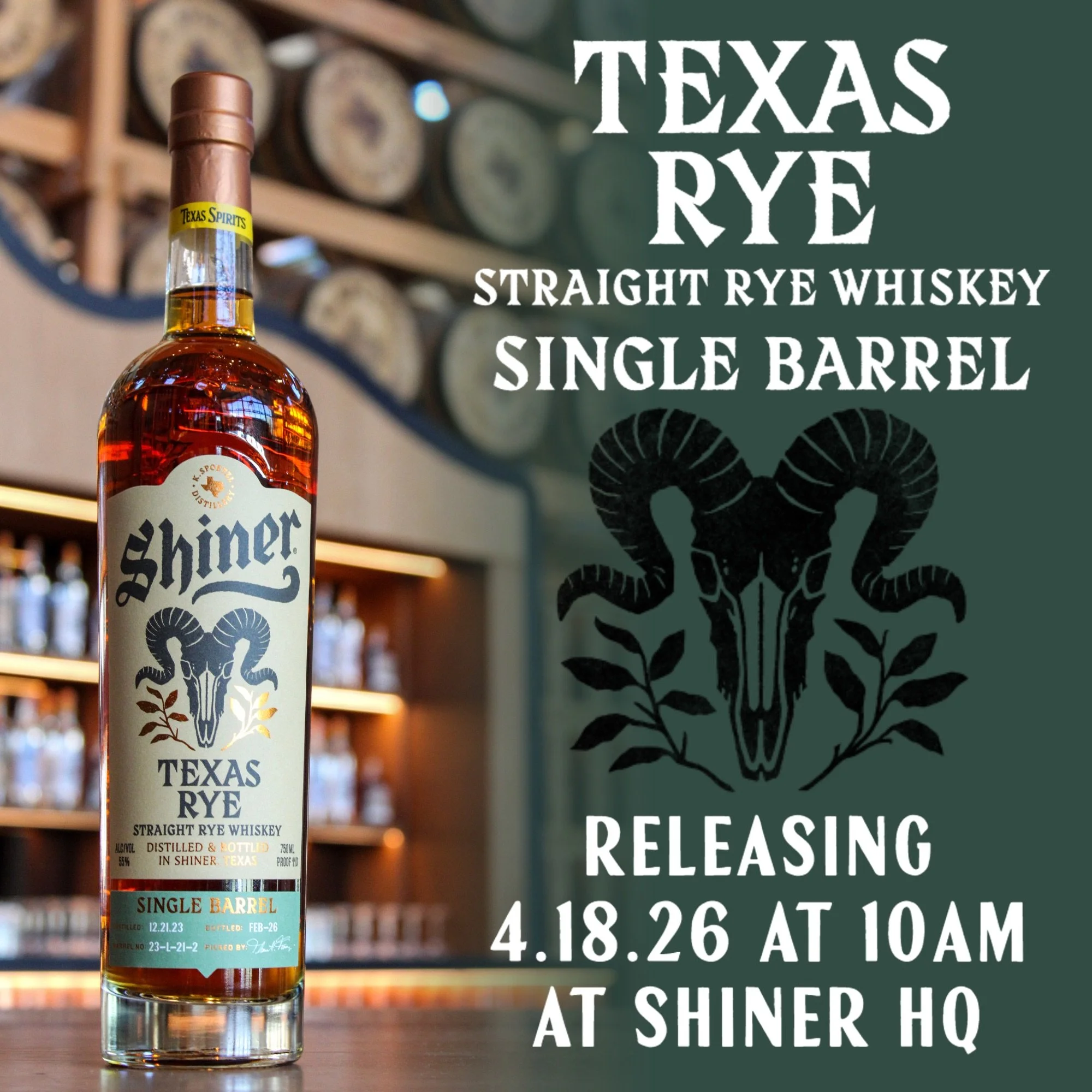 Single Barrel Rye Release at Spoetzl Brewery &amp; Distillery | Shiner, TX Whiskey Event