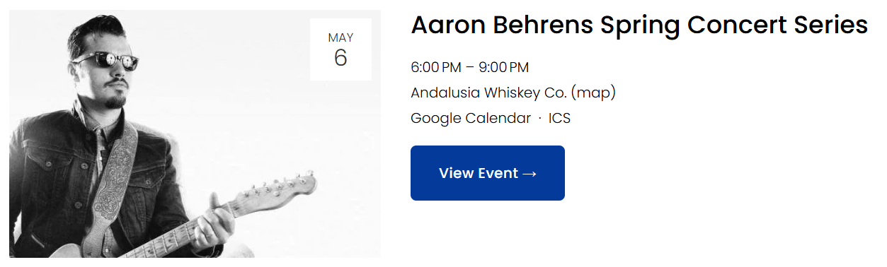 Aaron Behrens at Andalusia Whiskey Co. in Blanco, TX | Texas Whiskey Event