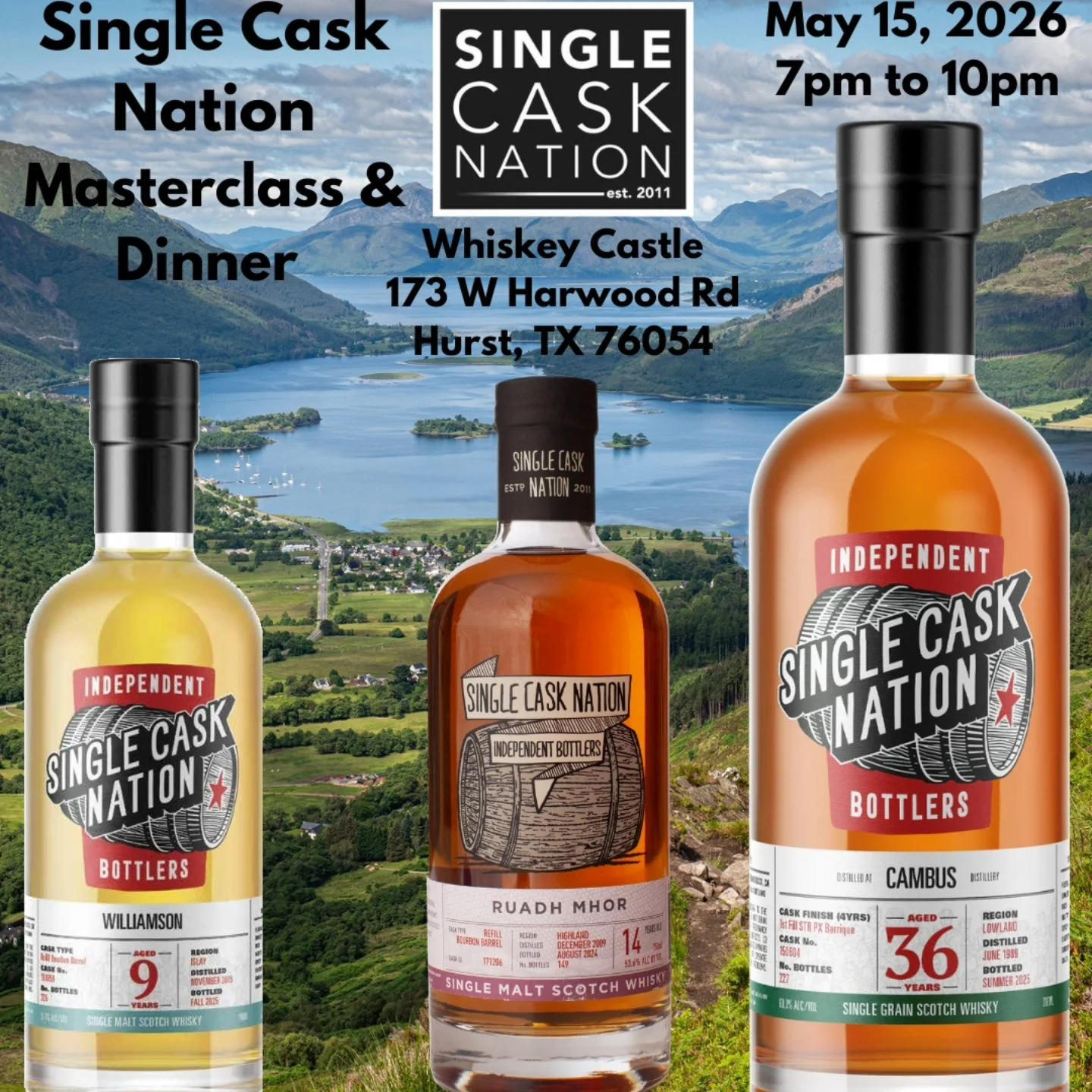 Single Cask Nation Masterclass & Dinner